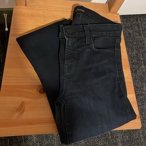 JBRAND Blacklash Distressed Skinny Jeans WITH Mackage button